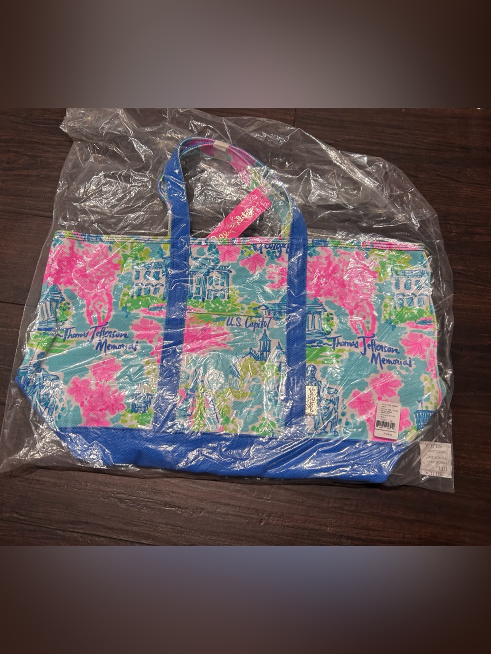 NWT Lilly Pulitzer - Lilly Loves Washington DC Tote Bag